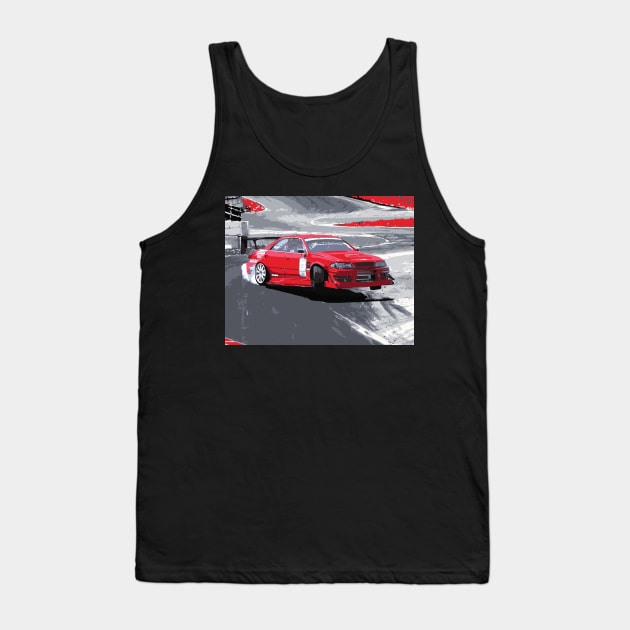 Daigo Saito ebisu circuit D1GP JZX100 JUMP CHASER DRIFT MACHINE Tank Top by cowtown_cowboy